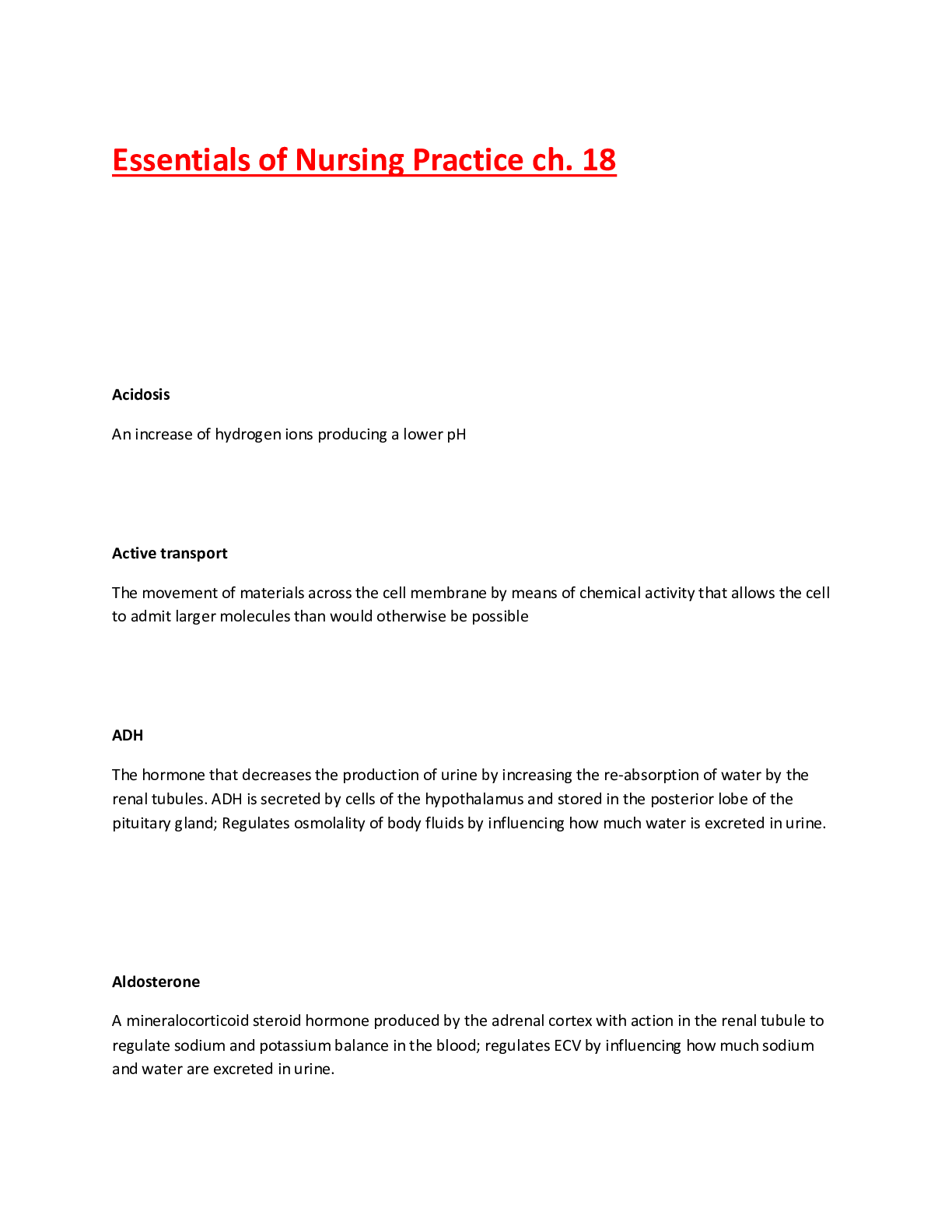 Preview image for Essentials of Nursing